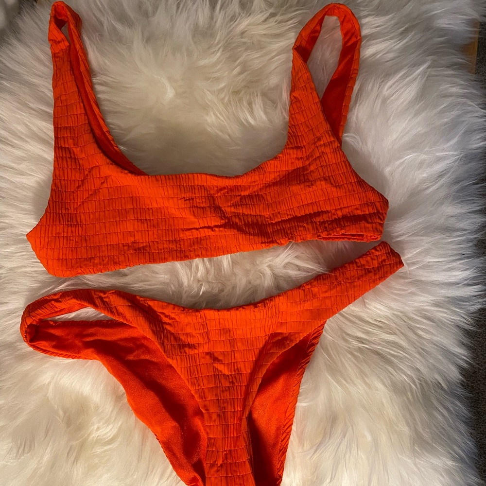Triangl red bikini- worn handful of time size S